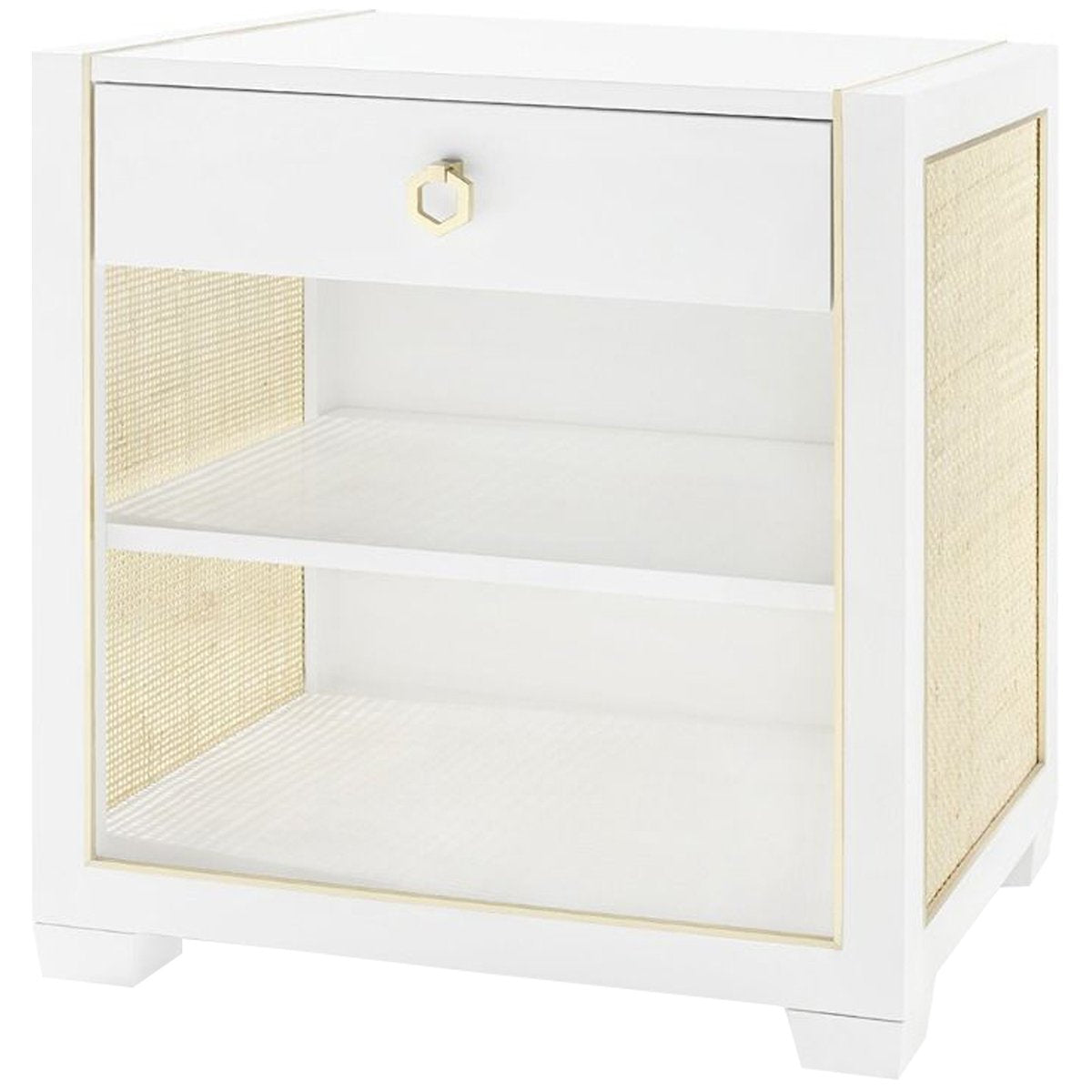 Villa &amp; House Karen 1-Drawer Side Table - White