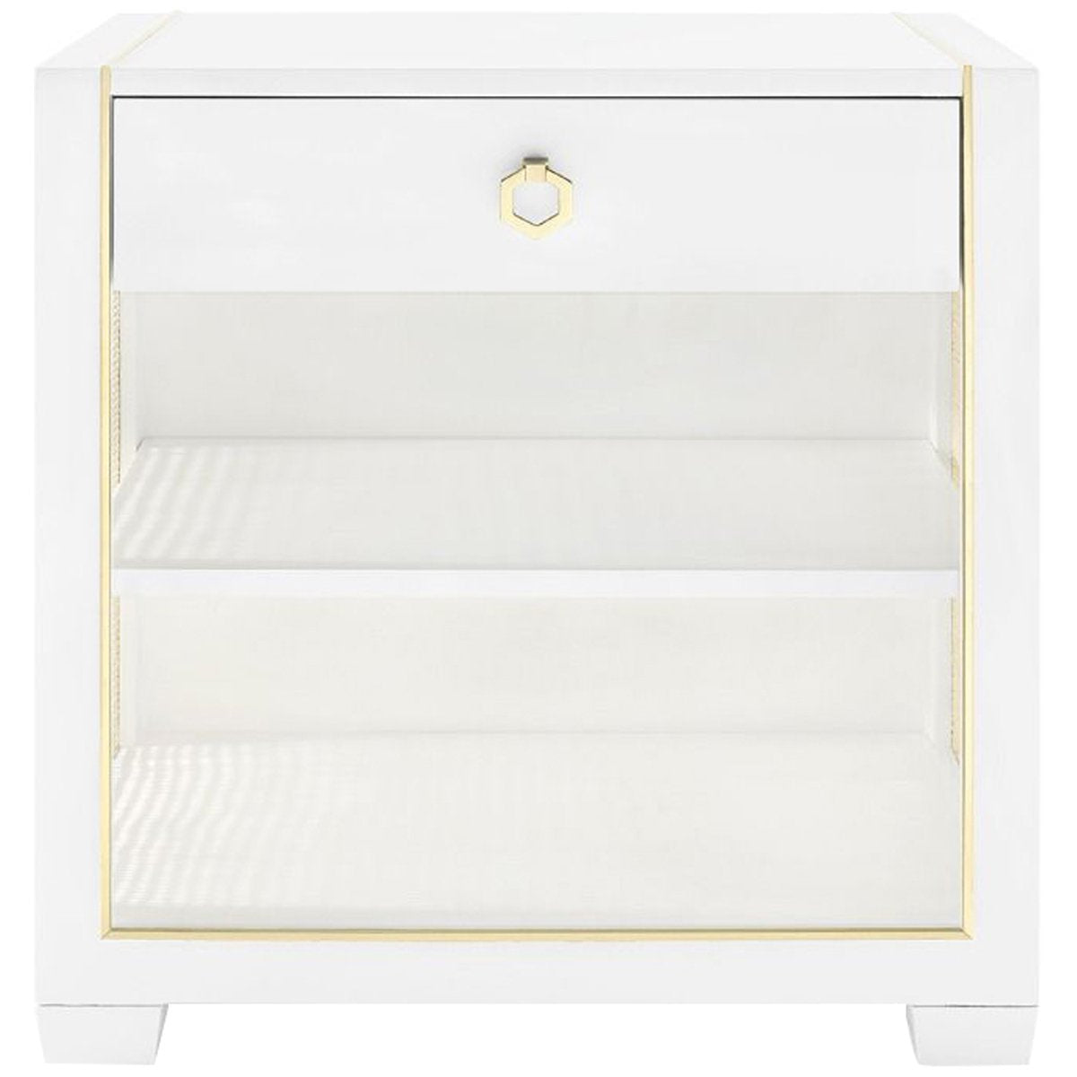 Villa &amp; House Karen 1-Drawer Side Table - White