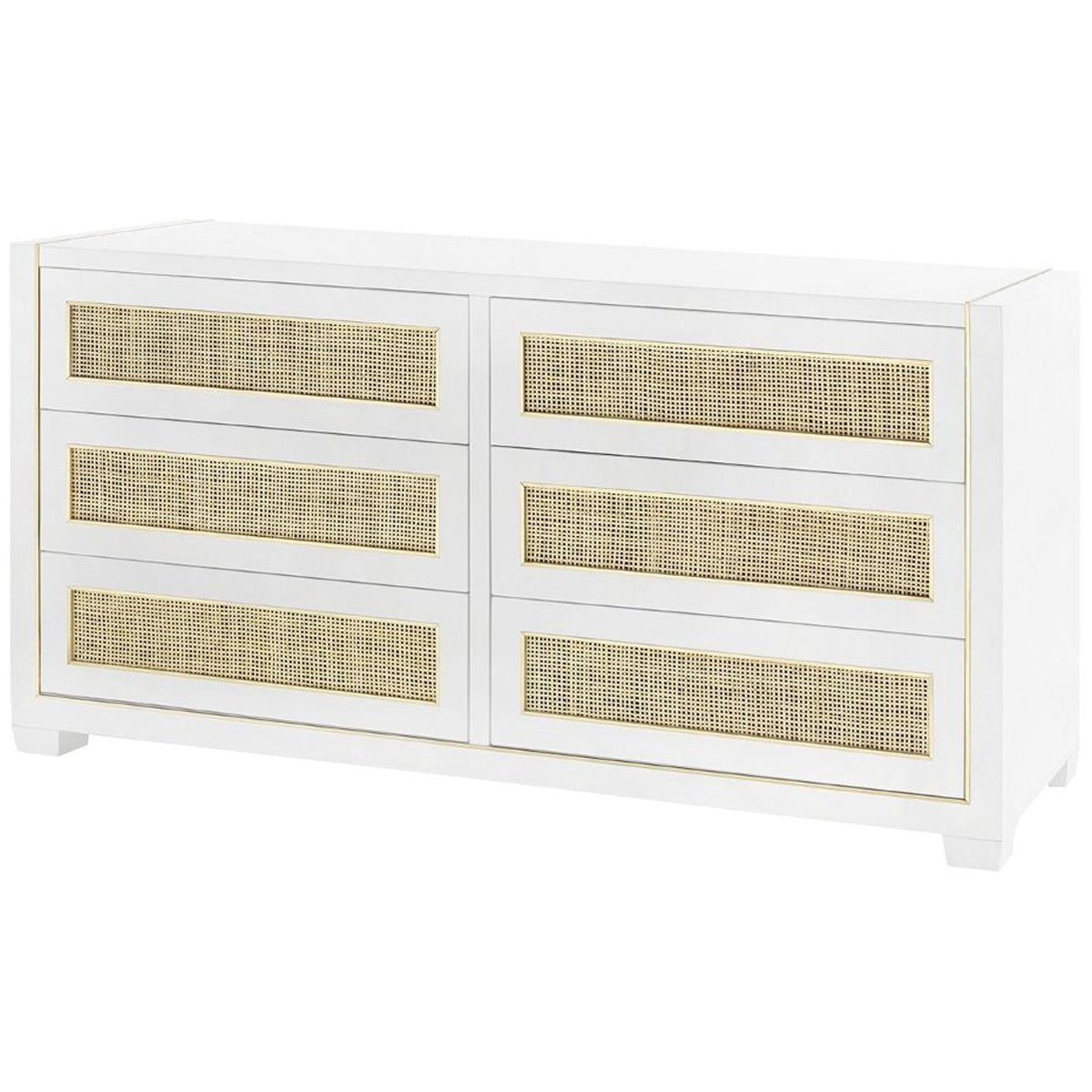 Villa &amp; House Karen Extra Large 6-Drawer Dresser - White