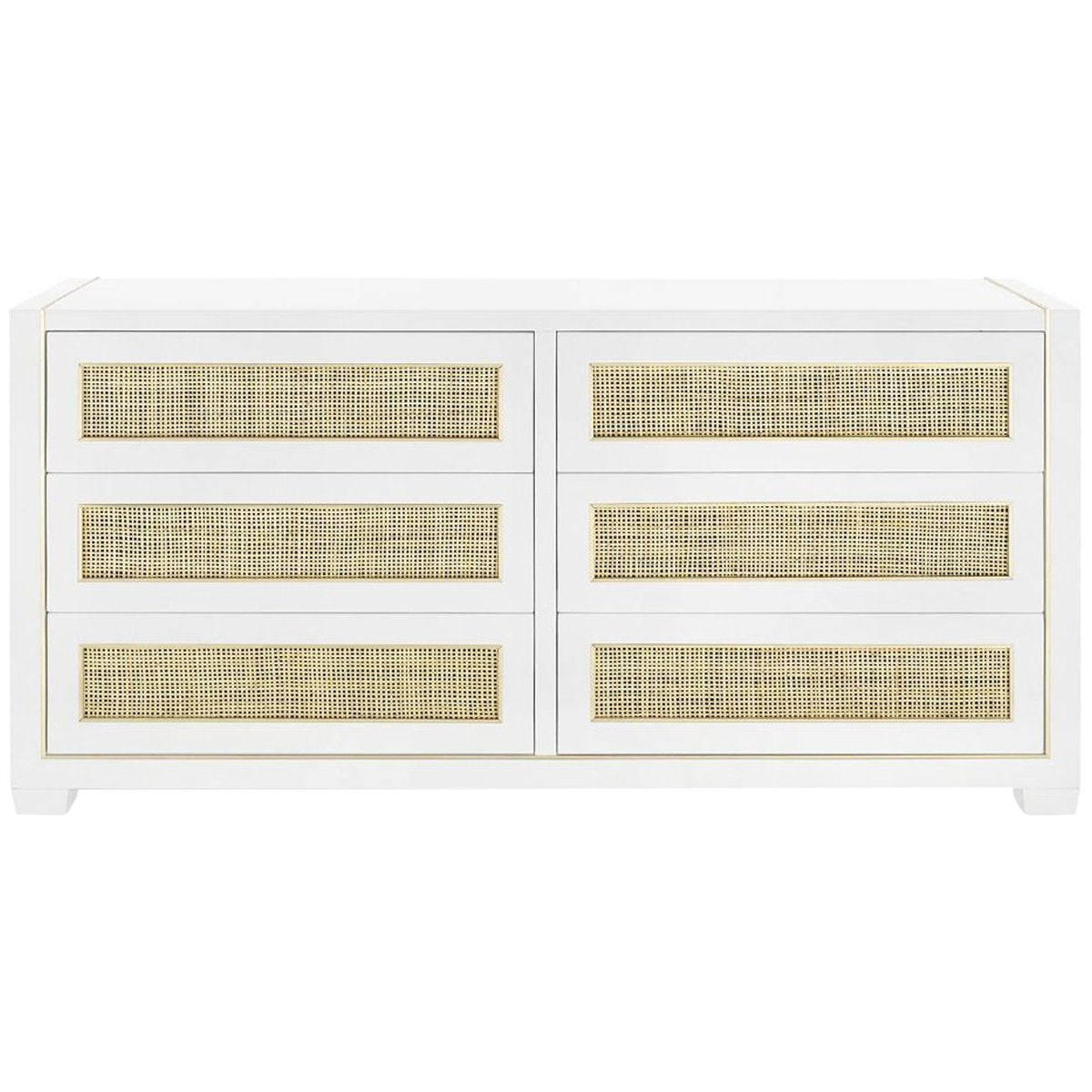 Villa &amp; House Karen Extra Large 6-Drawer Dresser - White