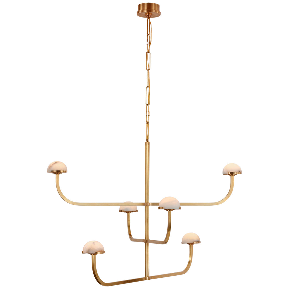 Visual Comfort Pedra Three Tier Shallow Chandelier