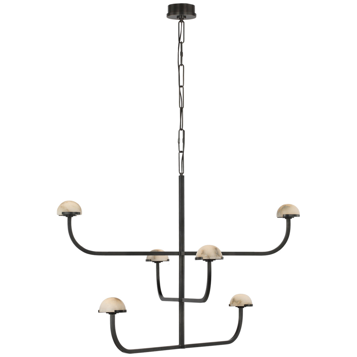 Visual Comfort Pedra Three Tier Shallow Chandelier