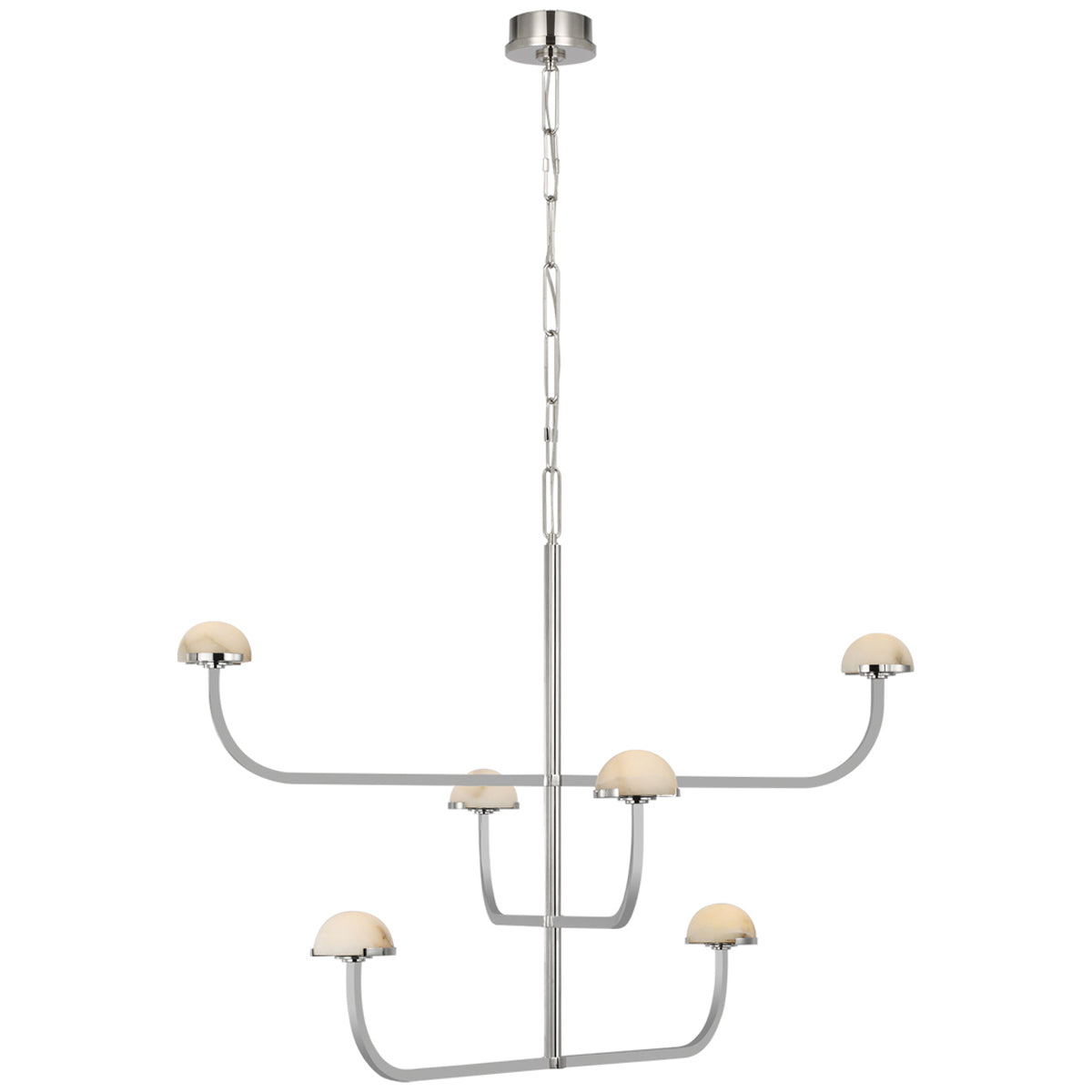 Visual Comfort Pedra Three Tier Shallow Chandelier