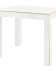 Villa & House Lauren Side Table - Brass Accents