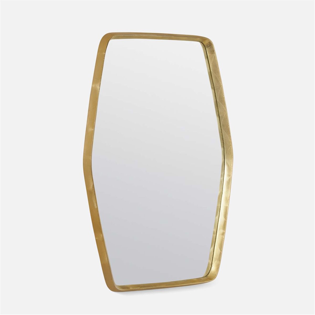 Made Goods Fenris Mirror in Shiny Brass