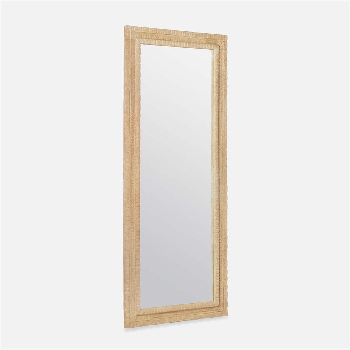 Made Goods Holsten Leaf-like Mango Wood Large Mirror