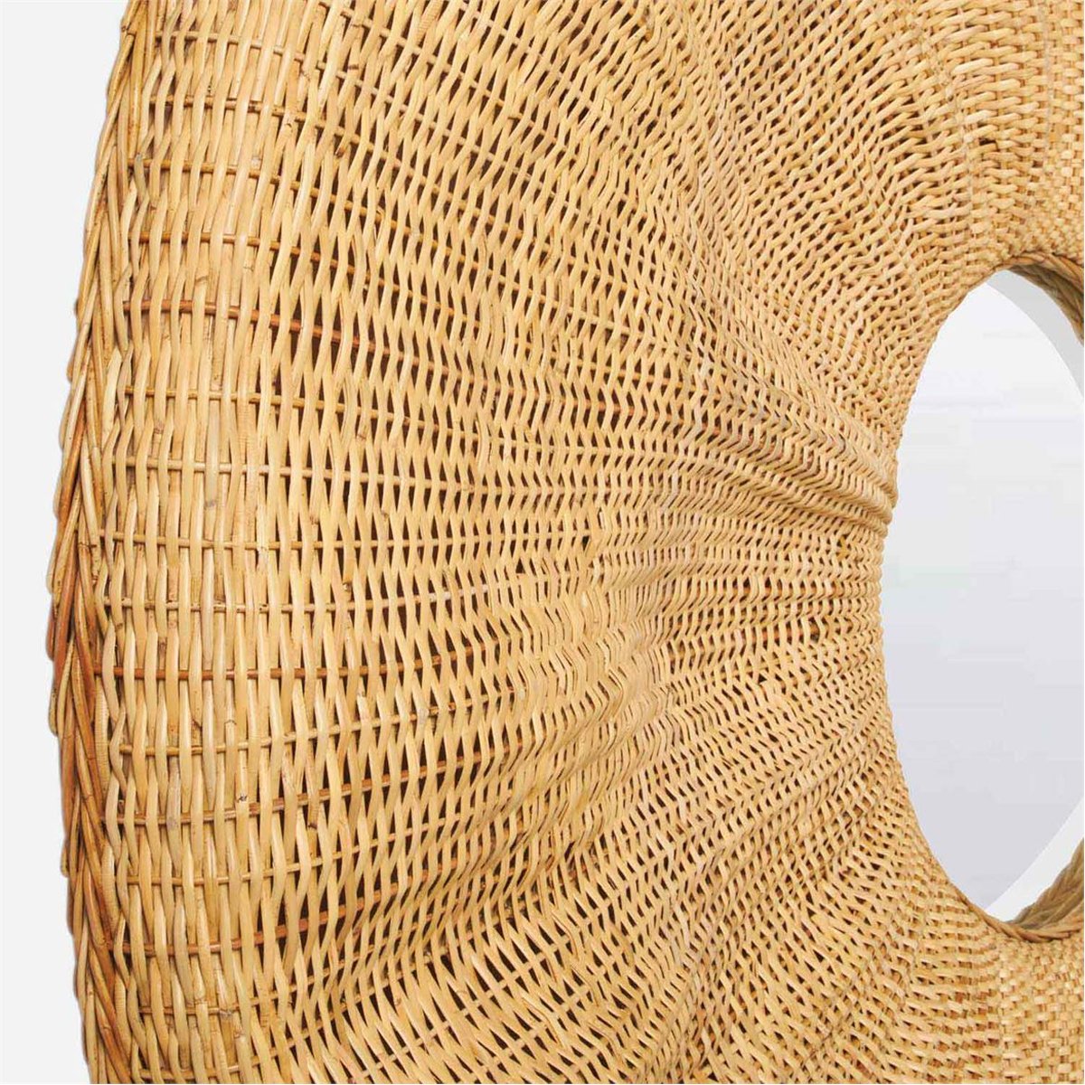 Made Goods Larkin Peeled Rattan Round Mirror