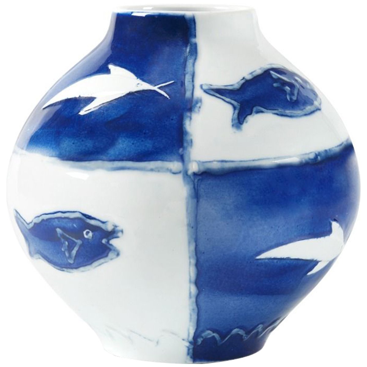 Villa &amp; House Malaga Vase - Blue and White