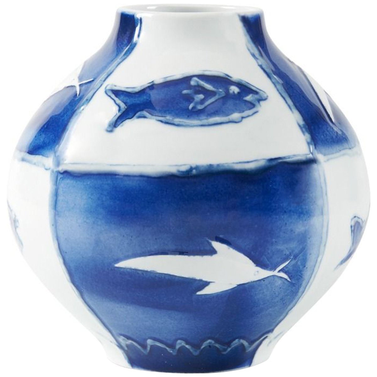 Villa &amp; House Malaga Vase - Blue and White