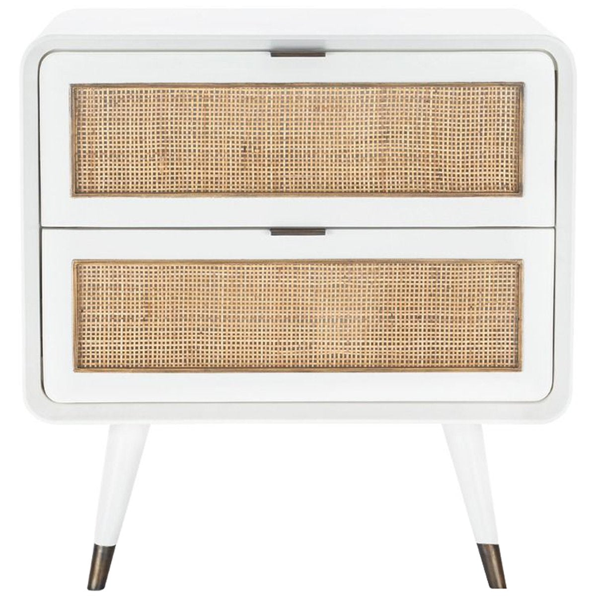 Villa &amp; House Malmo 2-Drawer Side Table - White