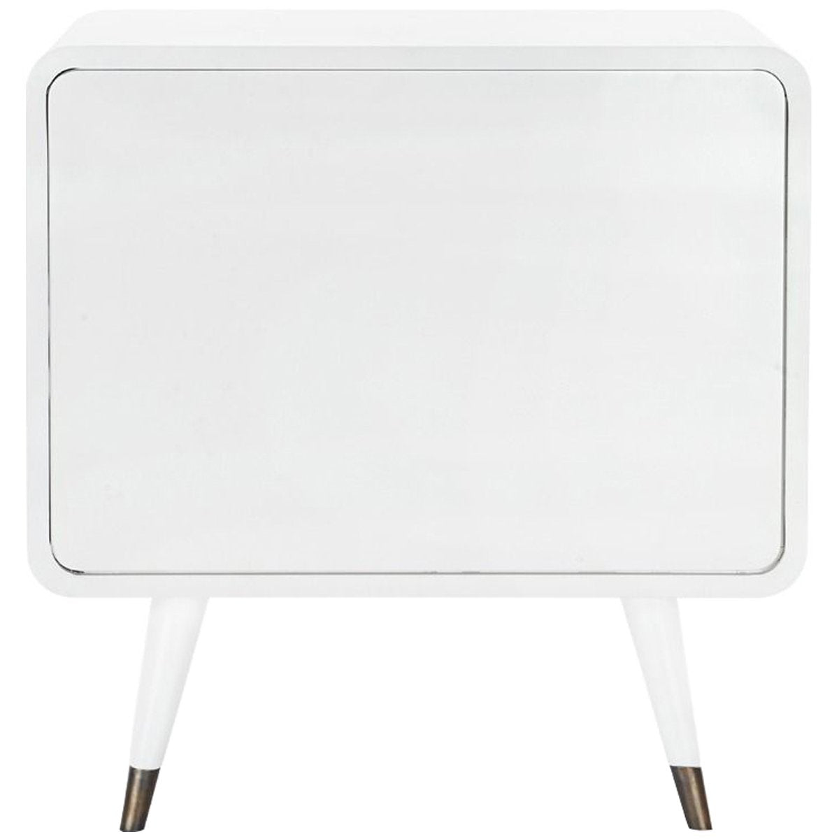 Villa &amp; House Malmo 2-Drawer Side Table - White