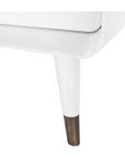 Villa & House Malmo 2-Drawer Side Table - White