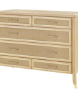 Villa & House Paulina Large 6-Drawer Chest - Natural