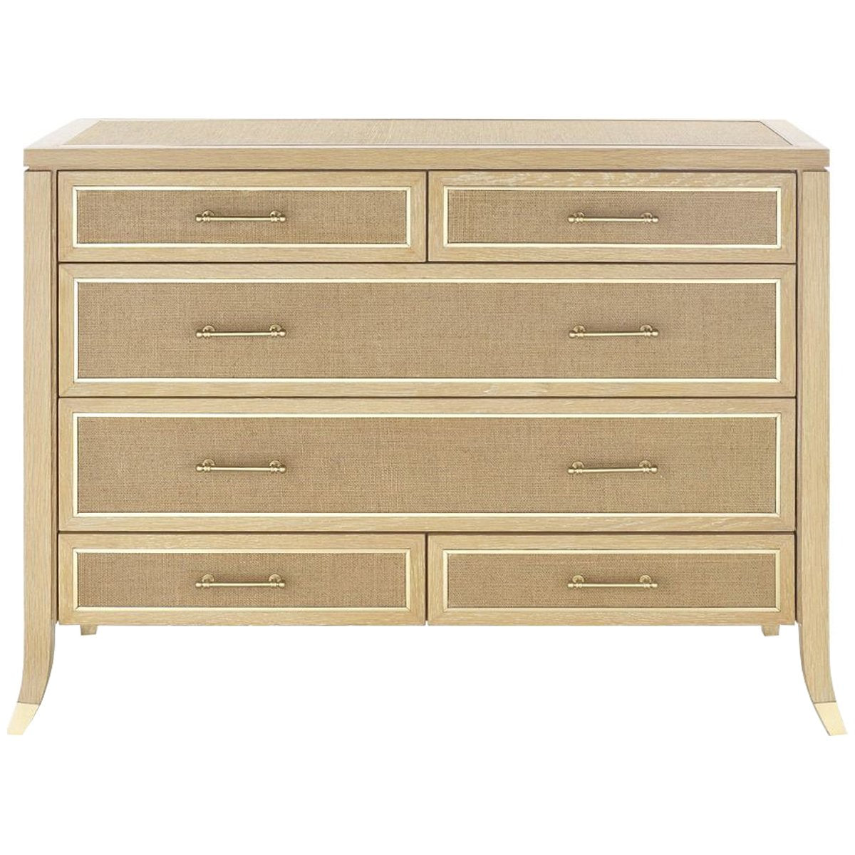 Villa &amp; House Paulina Large 6-Drawer Chest - Natural