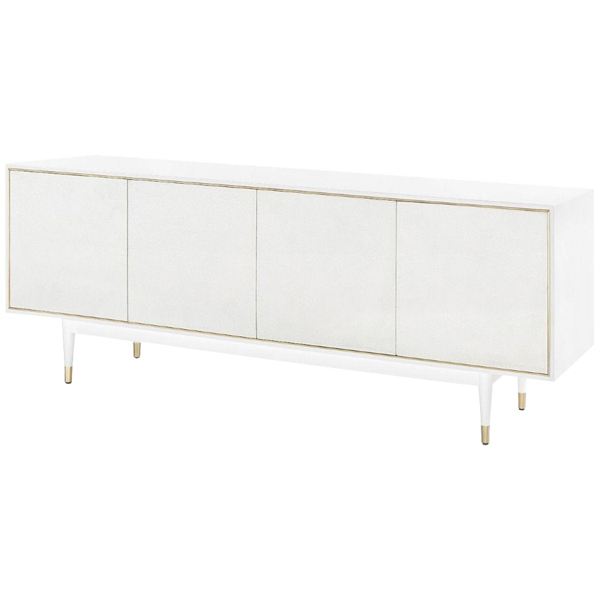 Villa &amp; House Raymond 4-Door Cabinet - White