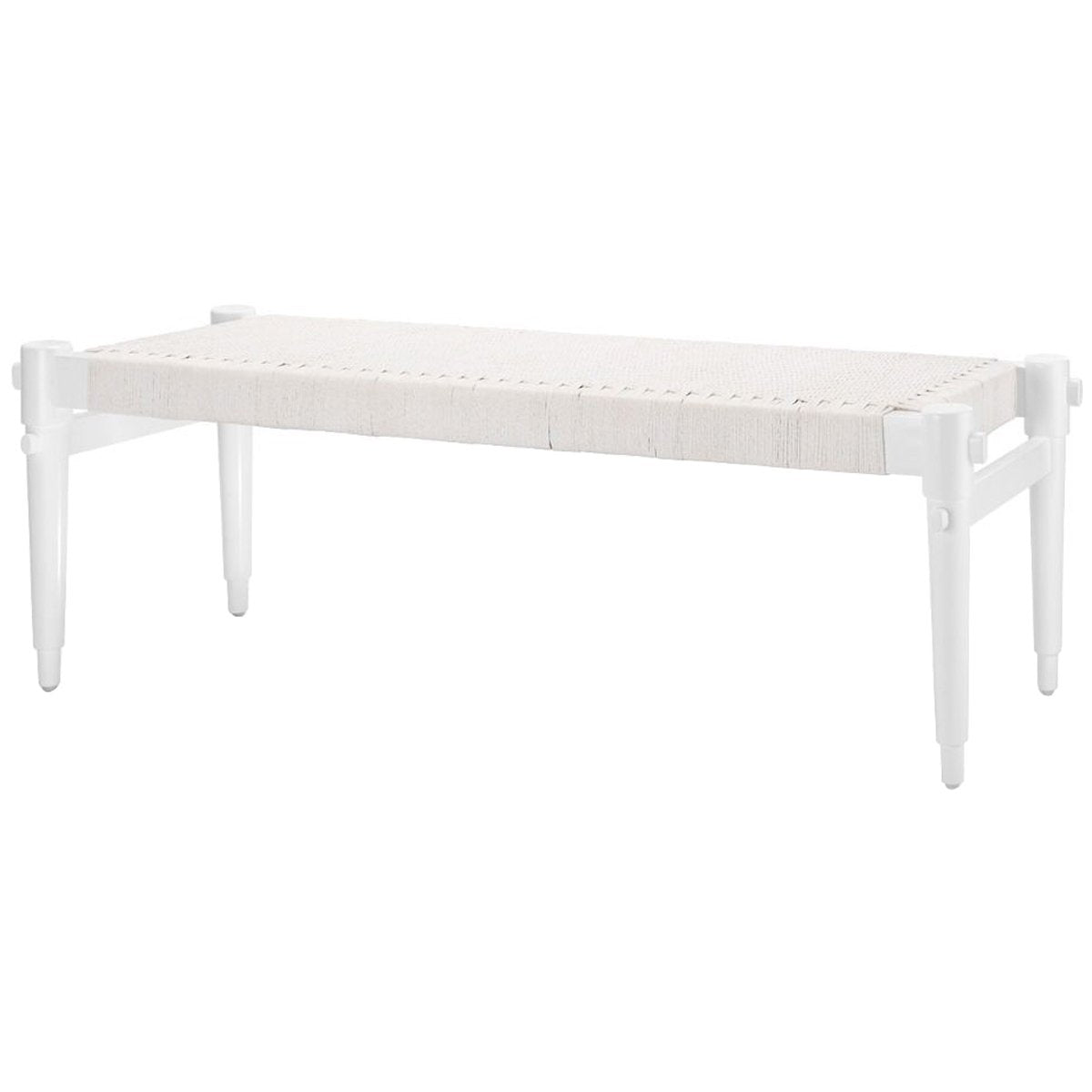 Villa &amp; House Rope Bench - White