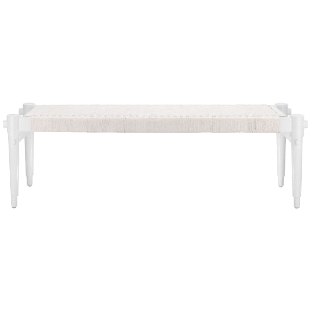 Villa &amp; House Rope Bench - White