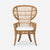 Made Goods Aurora Woven Wingback Outdoor Dining Chair in Clyde Fabric