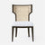 Made Goods Carleen Wingback Cane Dining Chair in Kern Fabric