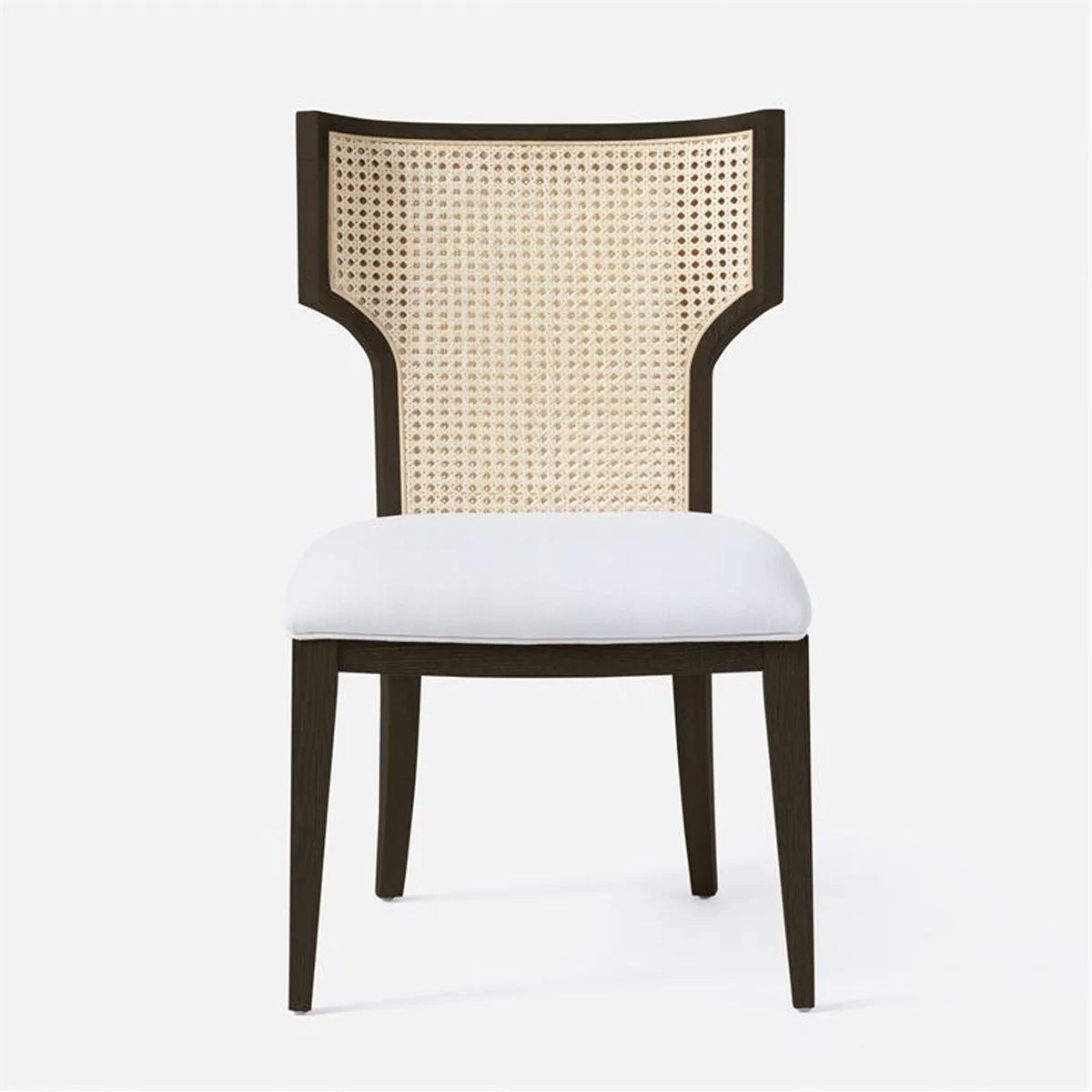 Made Goods Carleen Wingback Cane Dining Chair in Pagua Fabric