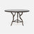 Made Goods Royce Abstract Branch Round Dining Table in Zinc Metal Top