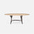 Made Goods Royce Abstract Branch Oval Dining Table in Cerused Oak Top