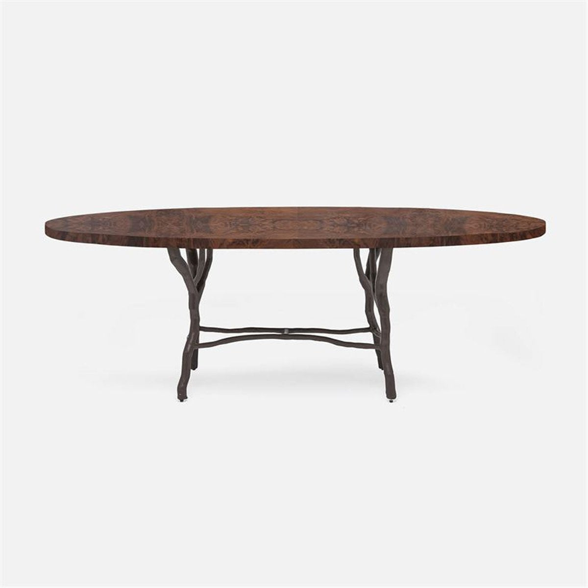 Made Goods Royce Abstract Branch Oval Dining Table in Veneer Top