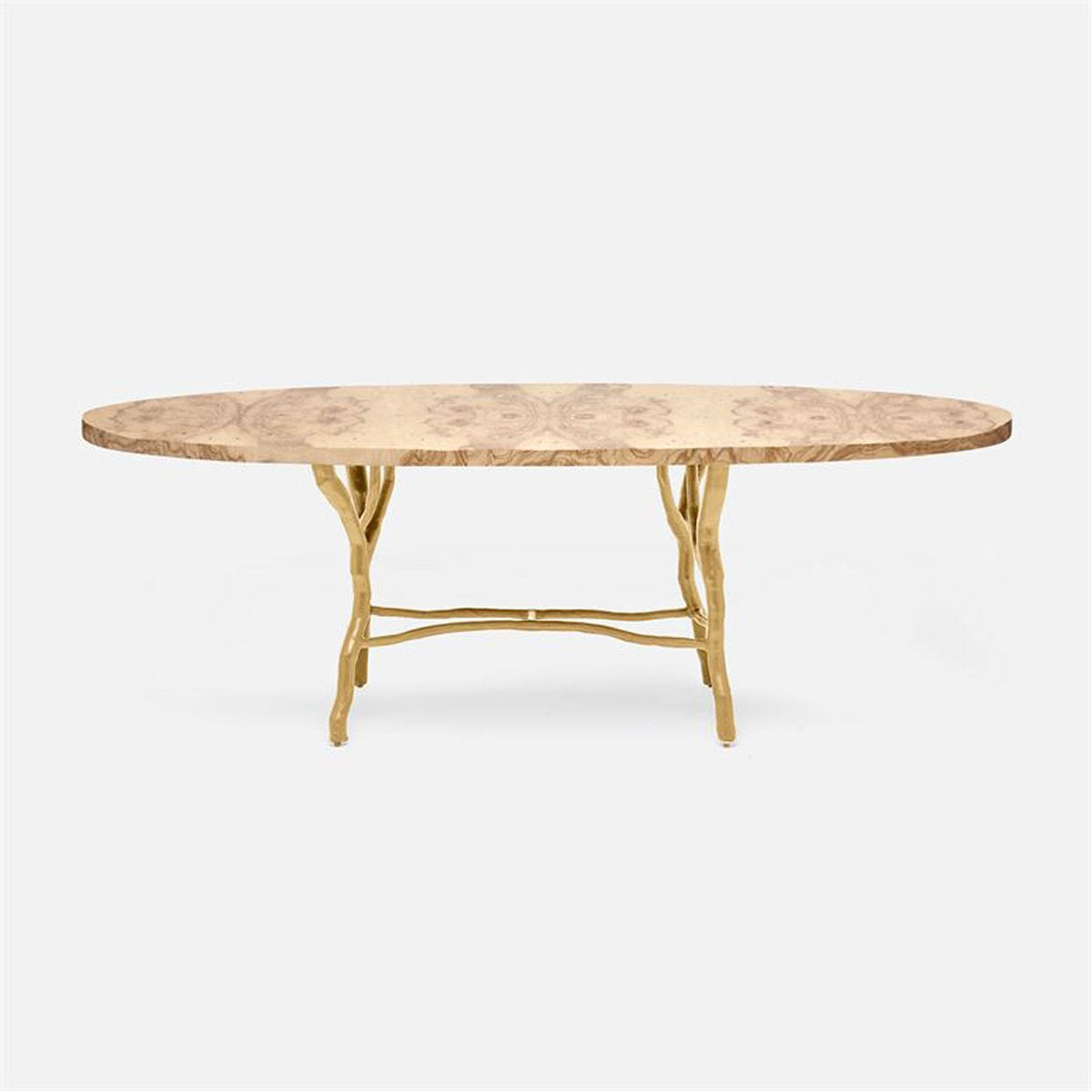 Made Goods Royce Abstract Branch Oval Dining Table in Veneer Top