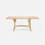 Made Goods Royce Abstract Branch Rectangular Dining Table in Cerused Oak Top