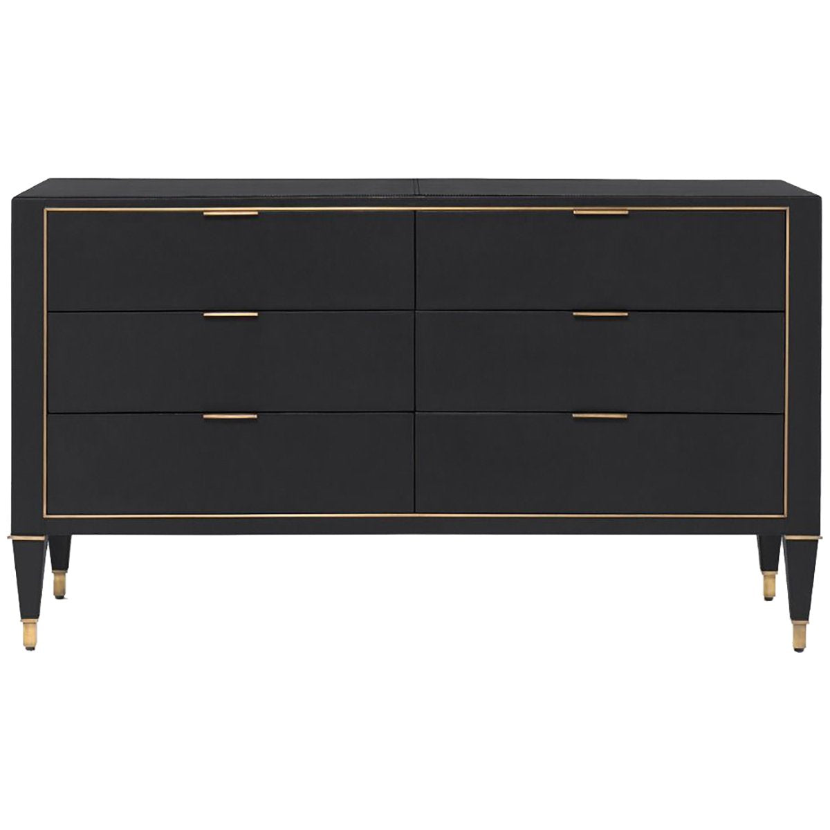 Villa &amp; House Hunter Extra Large 6-Drawer Dresser - Black