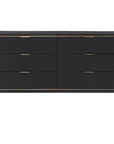 Villa & House Hunter Extra Large 6-Drawer Dresser - Black