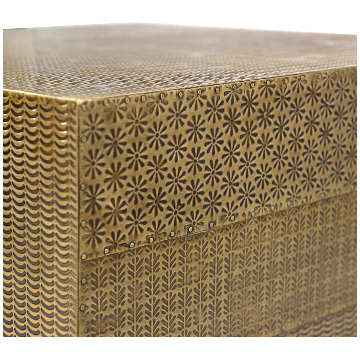 Villa &amp; House Majorel Side Table - Antique Brass