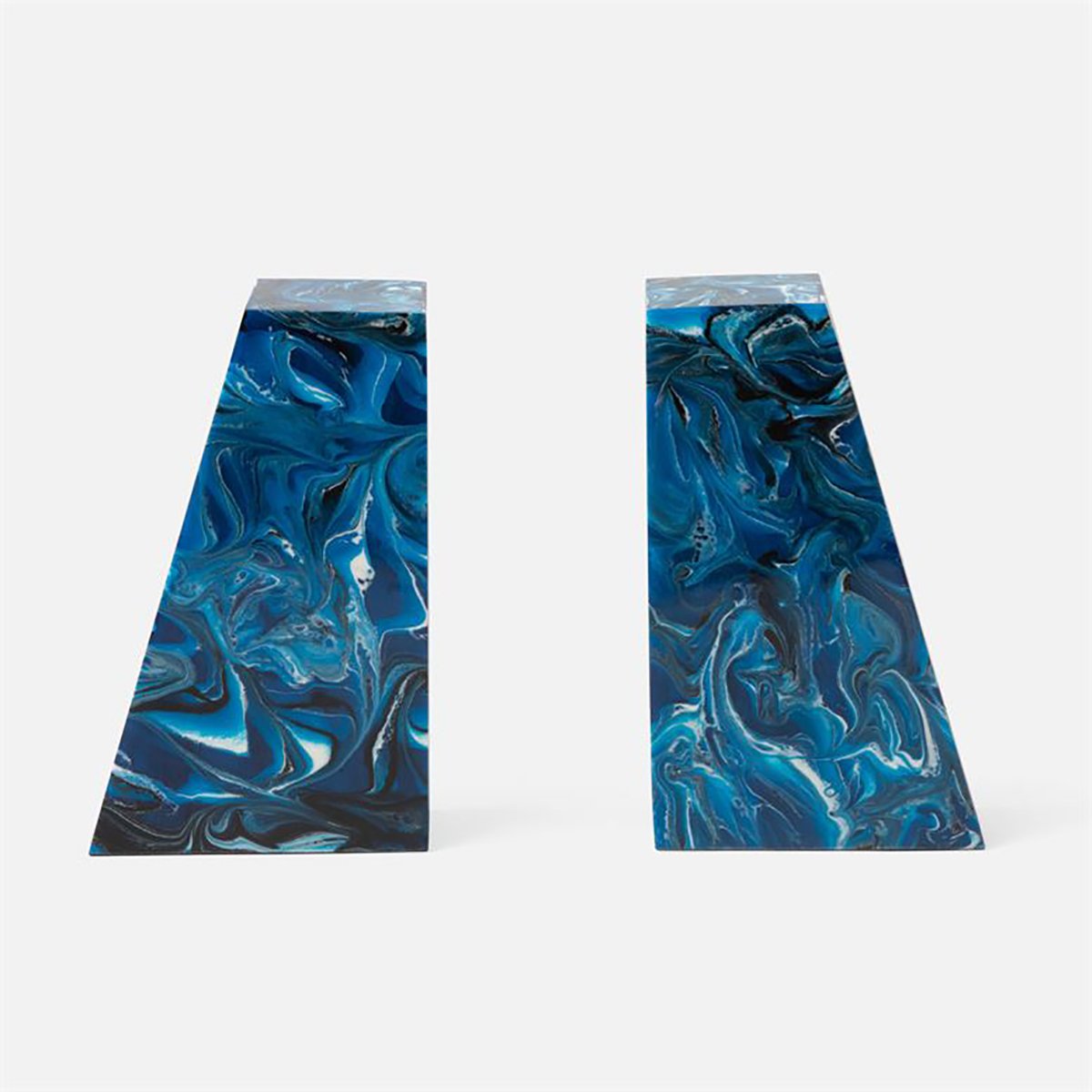 Made Goods Agnus Swirled Resin Bookends