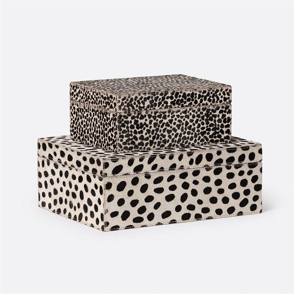 Made Goods Bryce Mixed Print Hair-On-Hide Box, 2-Piece Set