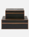 Made Goods Cooper Realistic Faux Shagreen Box, 2-Piece Set