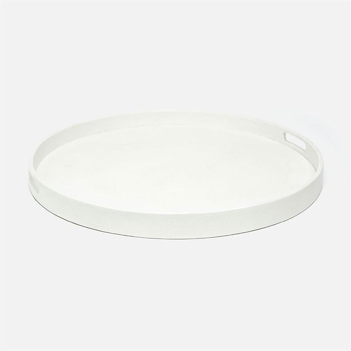 Made Goods Elodie XL Round Faux Raffia Tray