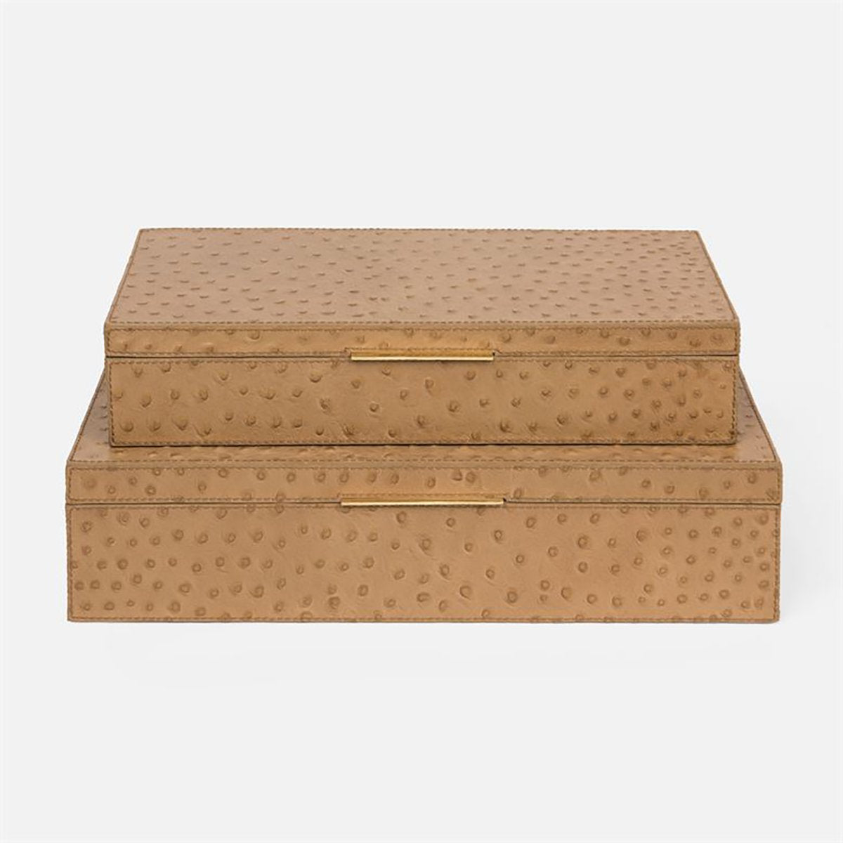 Made Goods Imani Full-Grain Leather Box, 2-Piece Set