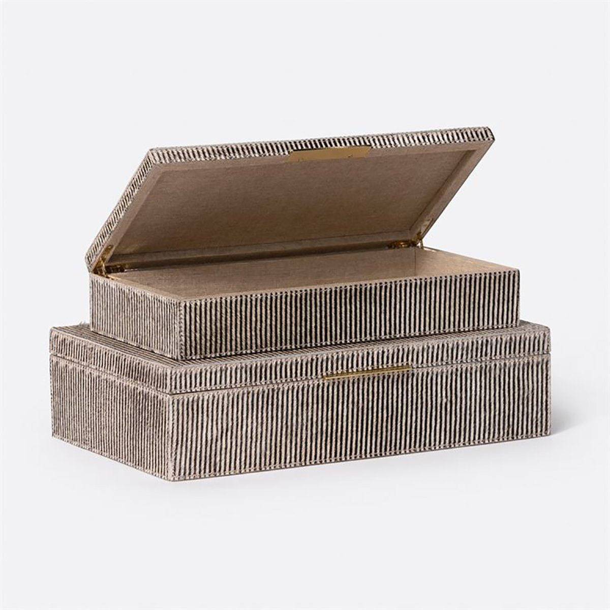 Made Goods Irwin Hair-On-Hide Box, 2-Piece Set