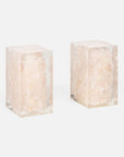 Made Goods Jessie Pale Pink Quartz Bookends, 2-Piece Set