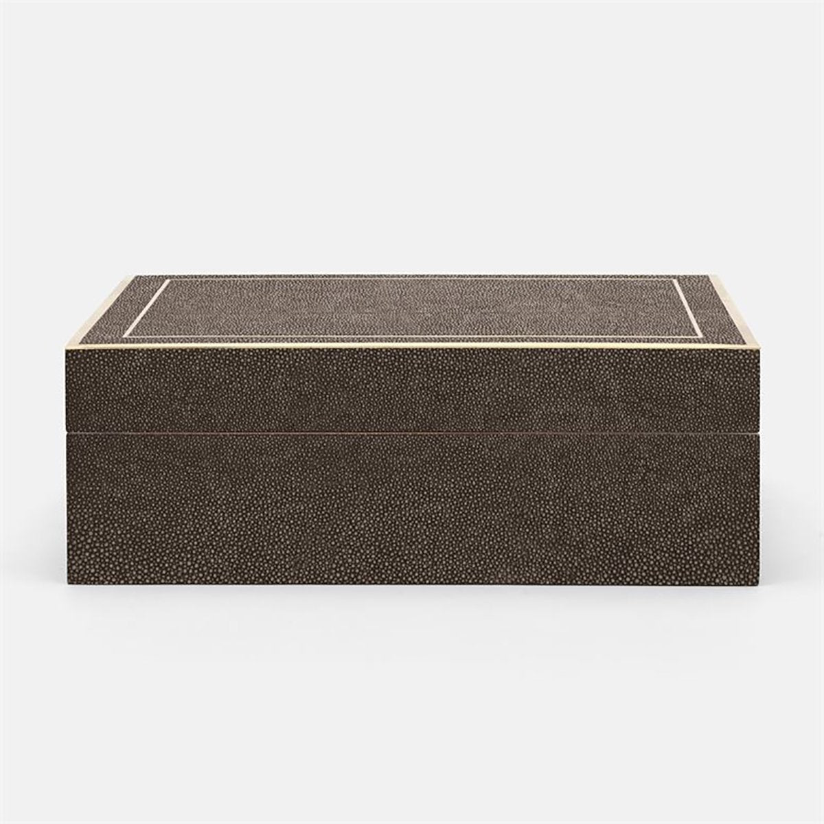 Made Goods Mateus Realistic Faux Shagreen Brass Box