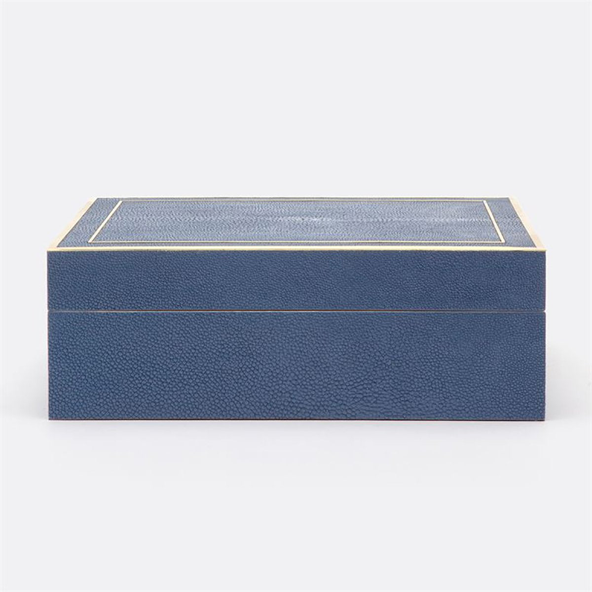 Made Goods Mateus Realistic Faux Shagreen Brass Box