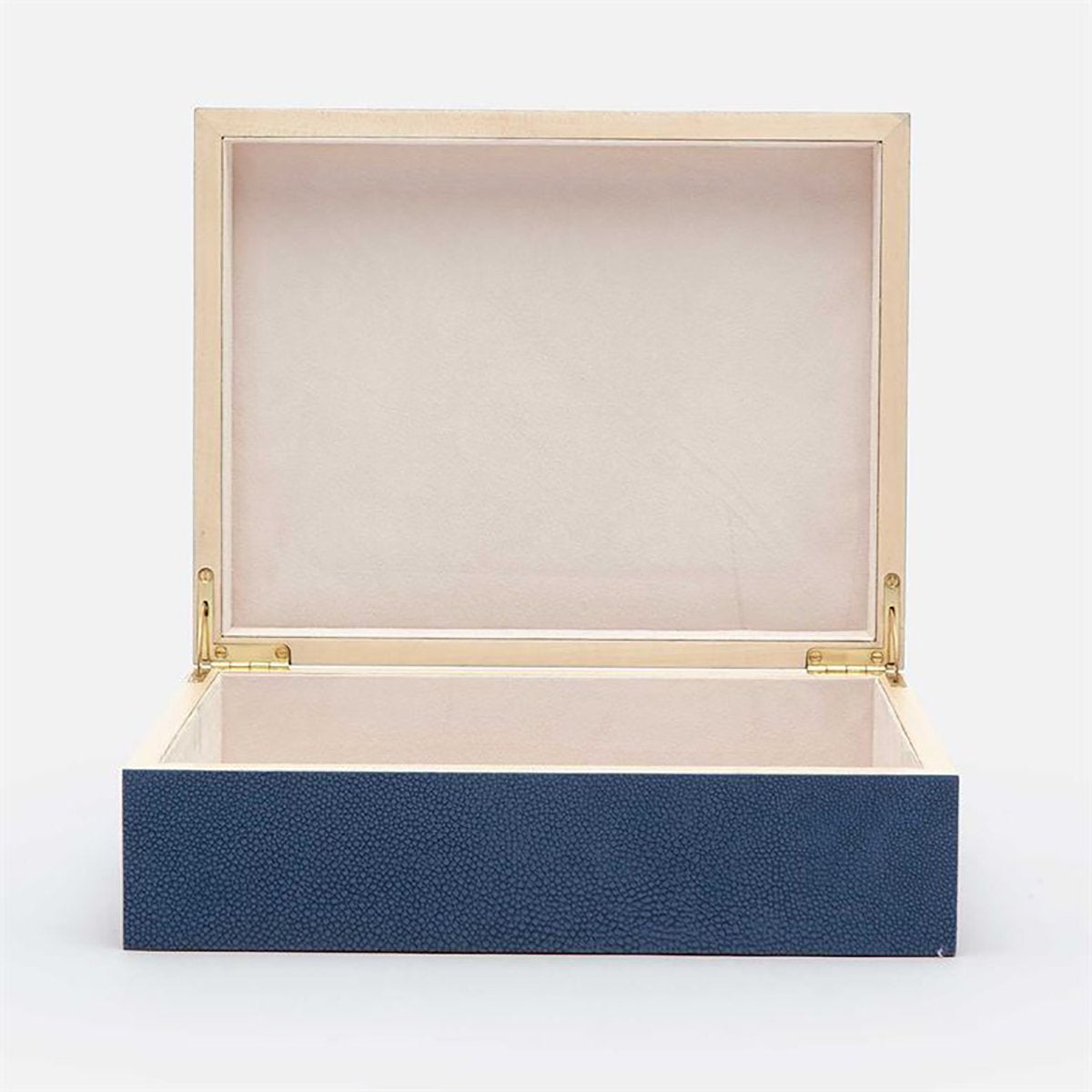 Made Goods Mateus Realistic Faux Shagreen Brass Box