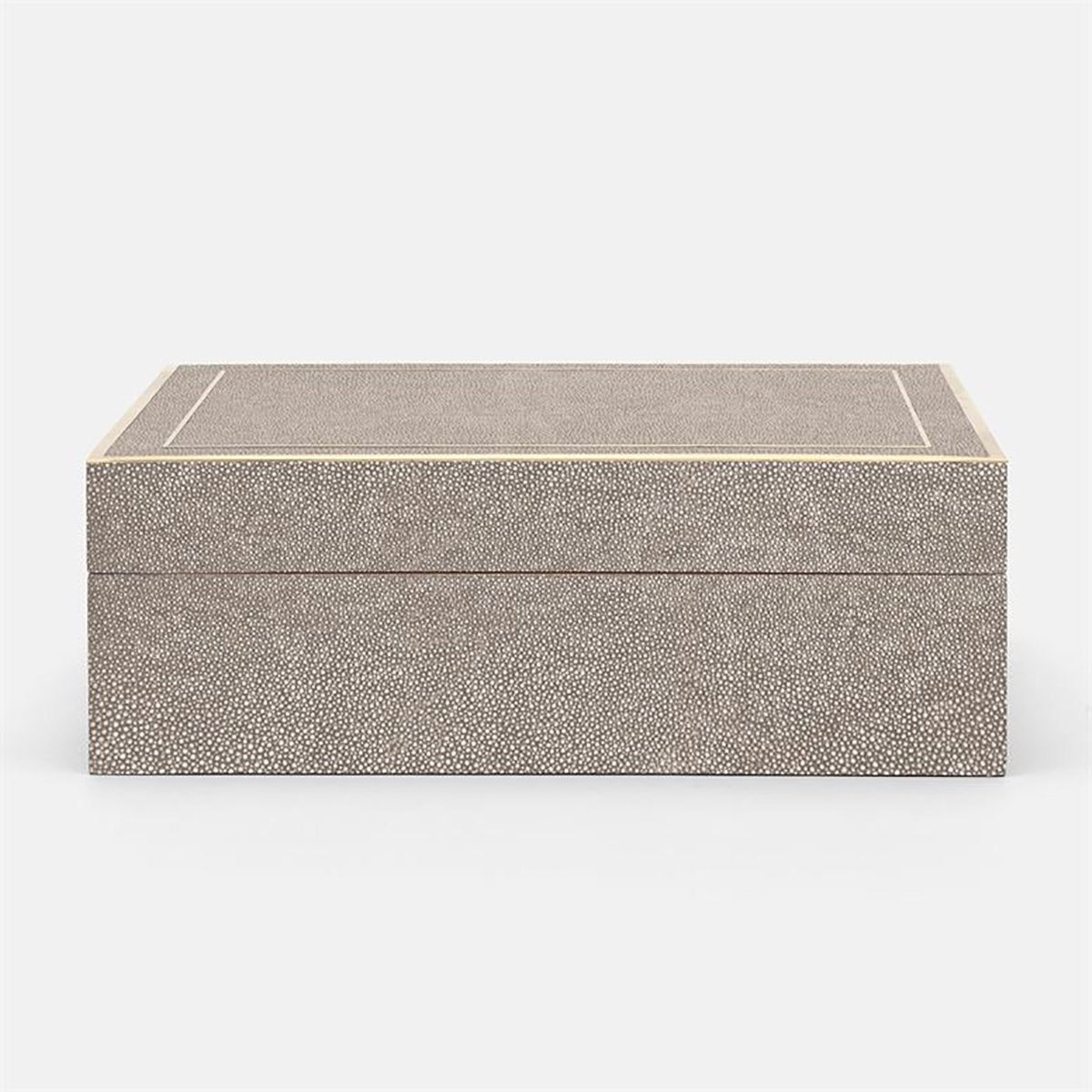 Made Goods Mateus Realistic Faux Shagreen Brass Box