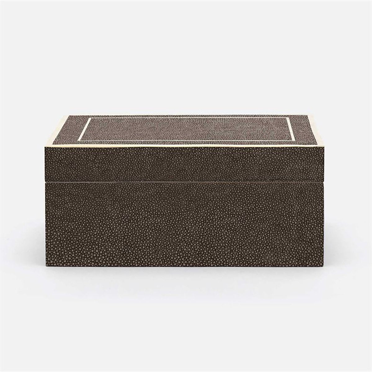 Made Goods Mateus Realistic Faux Shagreen Brass Box