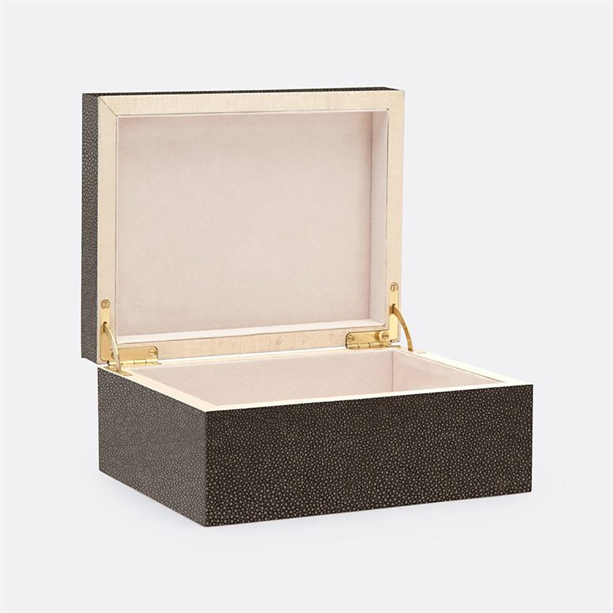 Made Goods Mateus Realistic Faux Shagreen Brass Box