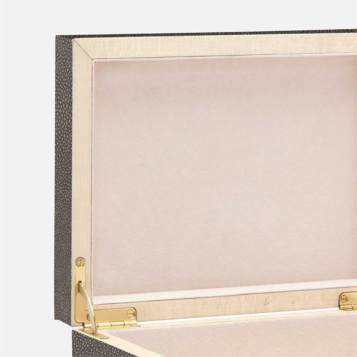 Made Goods Mateus Realistic Faux Shagreen Brass Box