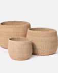 Made Goods Palben Abaca Fiber Basket, 3-Piece Set