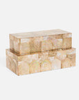 Made Goods Palma Pressed Shell Box, 2-Piece Set