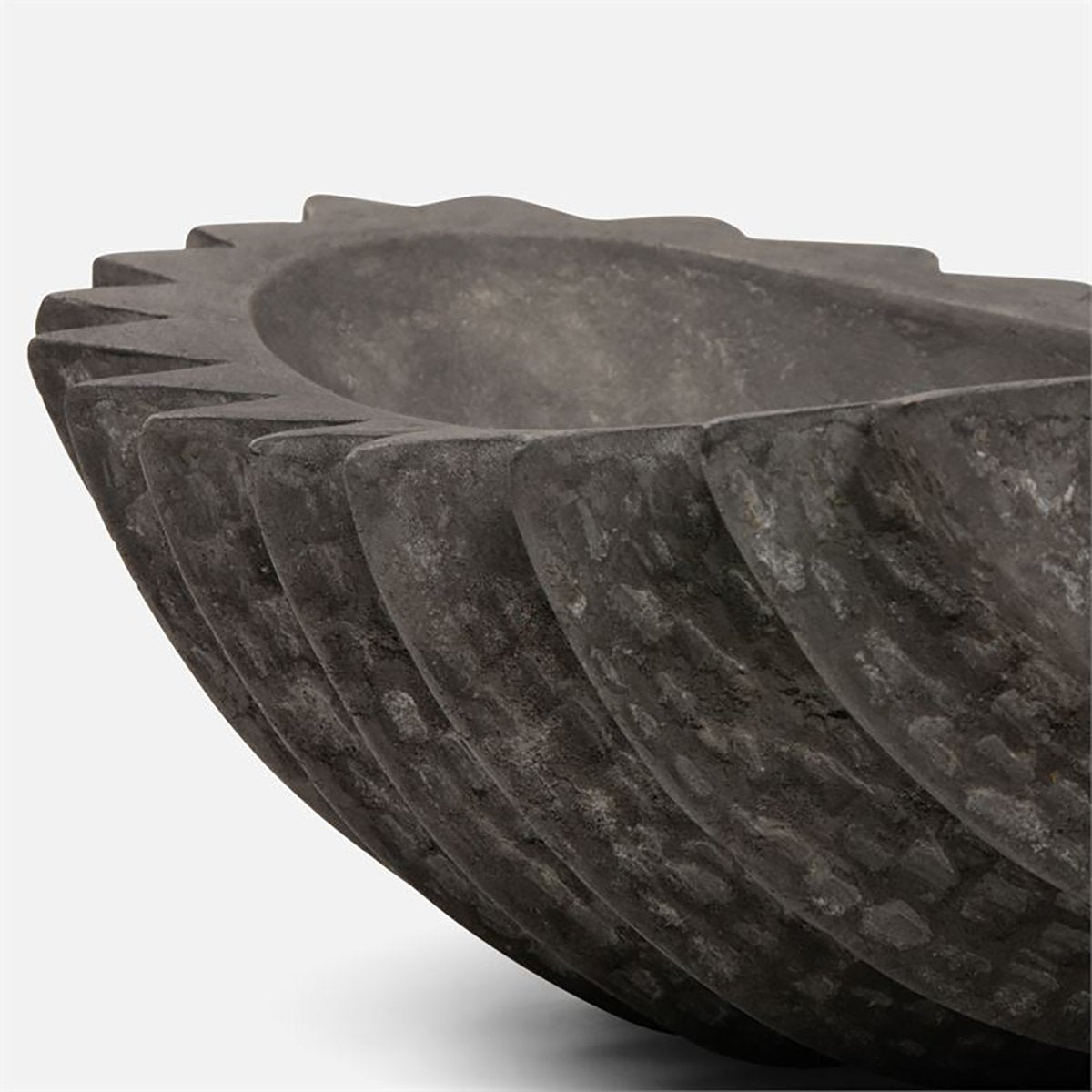 Made Goods Samara Ridged Cast Resin Outdoor Bowl