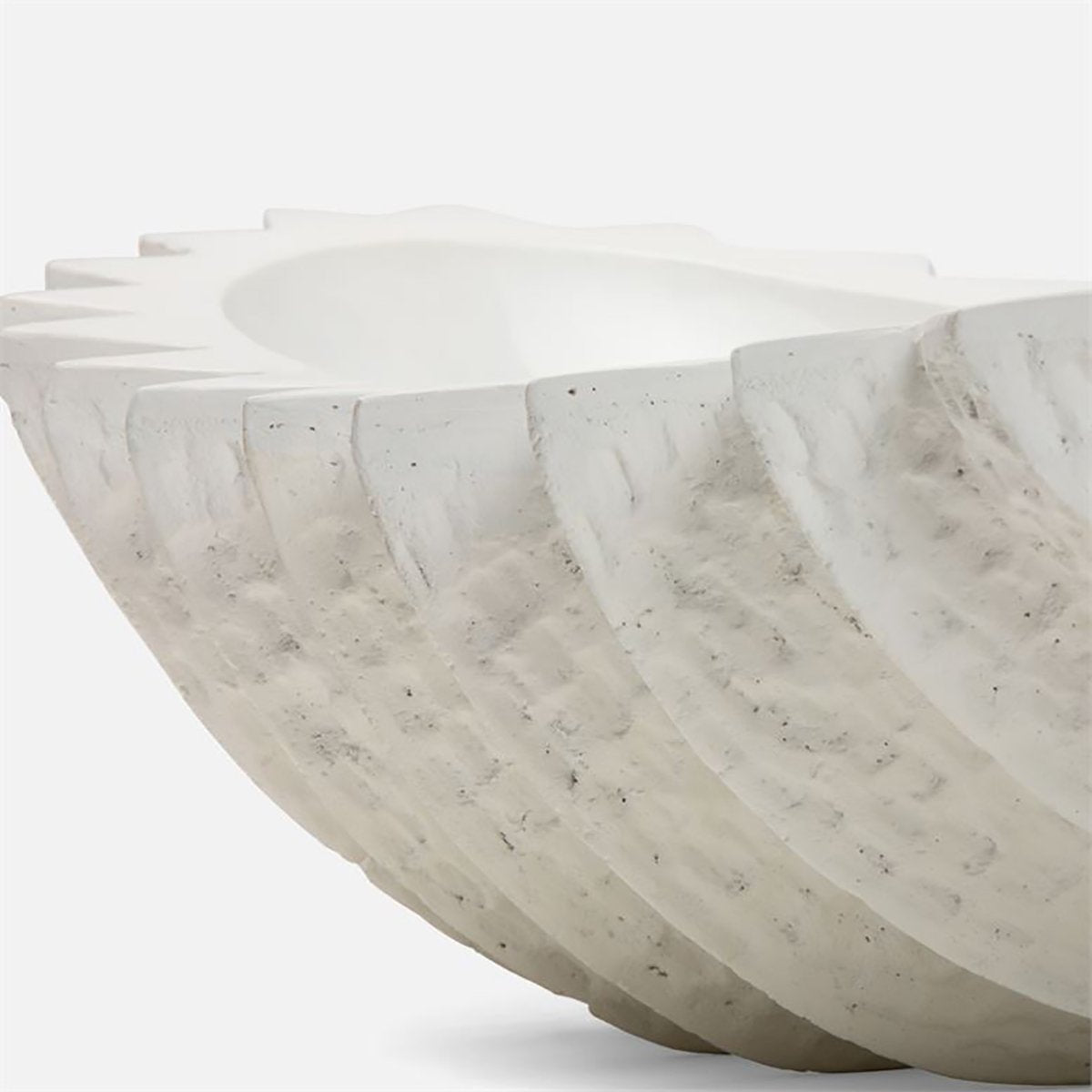 Made Goods Samara Ridged Cast Stone Resin Outdoor Bowl